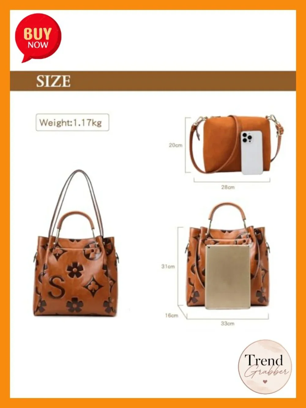 Floral Embossed Vegan Leather Top Handle Handbag Set Large Shoulder Bag Tote
